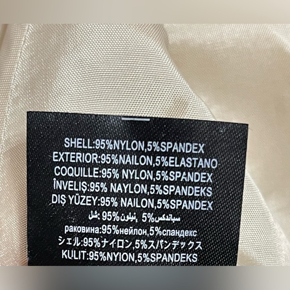 Bebe Champagne Sequin Holiday Party Birthday Ruffle Fitted Dress Size Medium - Picture 7 of 7